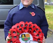 Wreath with one cadet